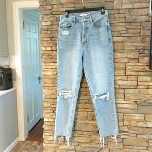 Pac Sun Ultra High Rise Skinny distressed jeans